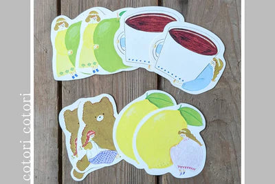 cotori cotori Bear and Lemon Cutout Cards CARD03 - Hands On Workshop