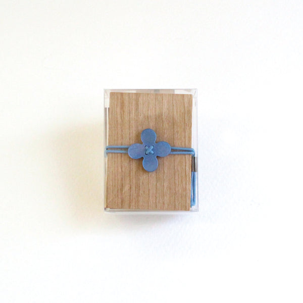Cohana Spring Summer 2021 Glass Sewing Pins in a Cherry-Wood Box