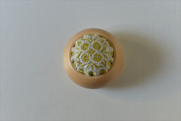 Classiky Embroidered Pincushion by Reiko Oka