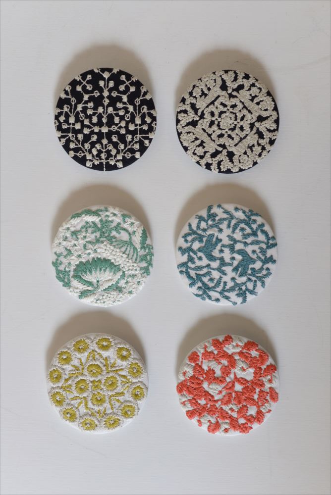 Classiky Embroidered Brooches by Reiko Oka - Hands On Workshop