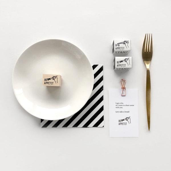 Rubber stamps by Knoop Works: Bon Appetit