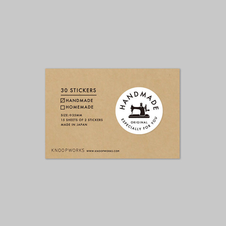 Sticker (seals) by Knoop Works - Hand Made, Home Made - Hands On Workshop