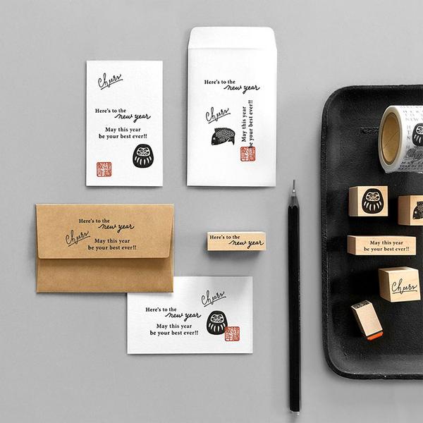 Rubber stamps by Knoop Works - New Year messages