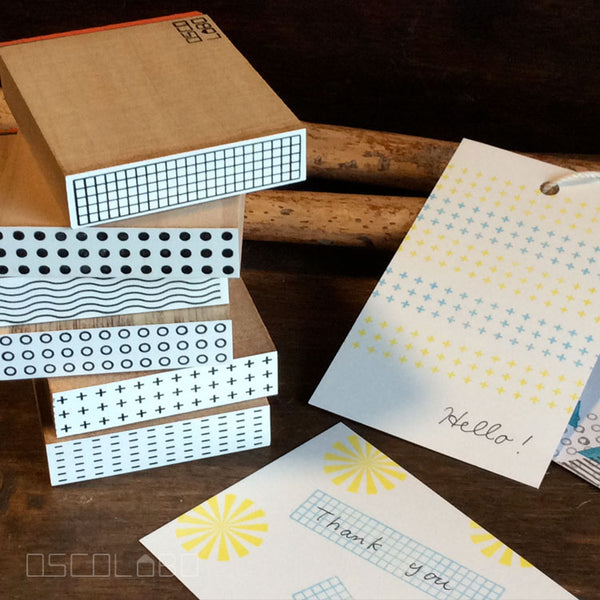 Rubber stamps by Osco Labo: Tapef series
