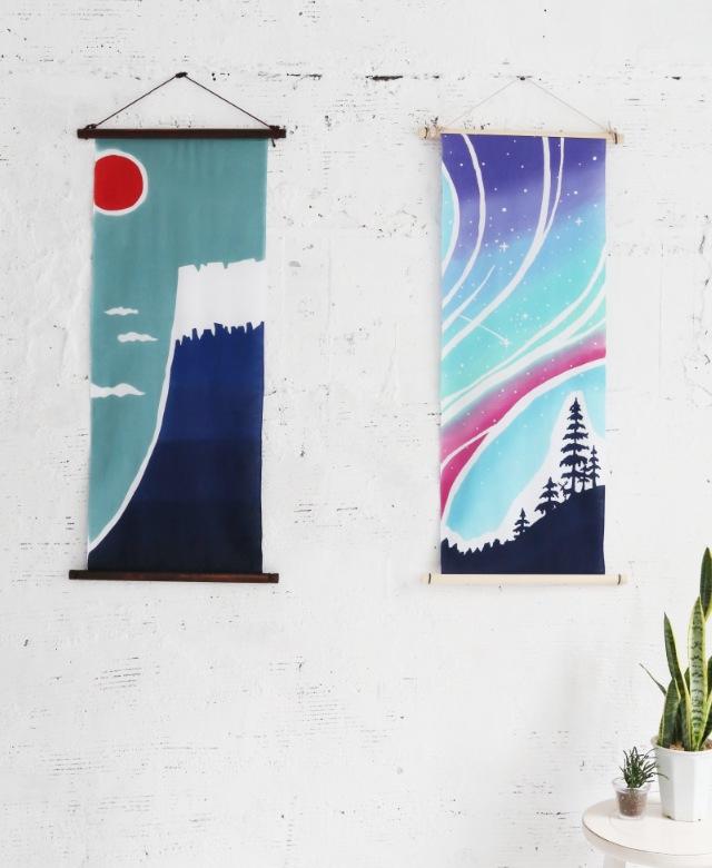 Tenugui hanging rods - (Dark Brown) - Hands On Workshop