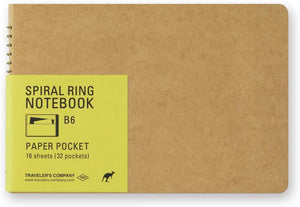 Spiral Ring Notebook B6 Paper Pocket  15251006