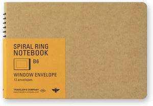 Spiral Ring Notebook B6 Envelope with Window 15252006