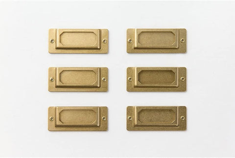 Brass label plate 82022006