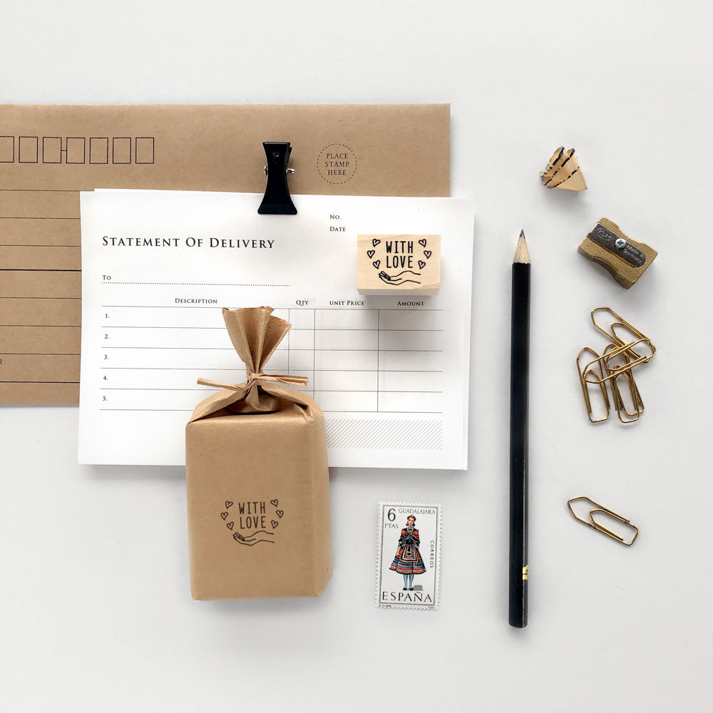 Rubber stamps by Knoop Works: With Love - Hands On Workshop
