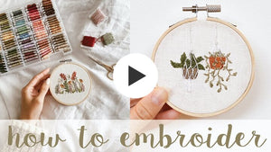 Embroidering botanicals - a tutorial round up.