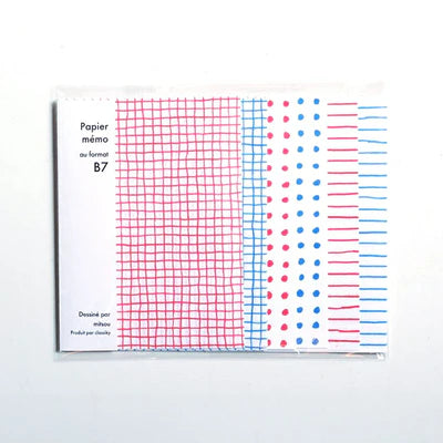 Classiky mitsou B7 Memo Pads, 30 Sheets - Hands On Workshop