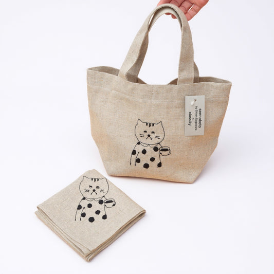 Classiky Linen Lunch Box BAG by Shion Sugawara NH004