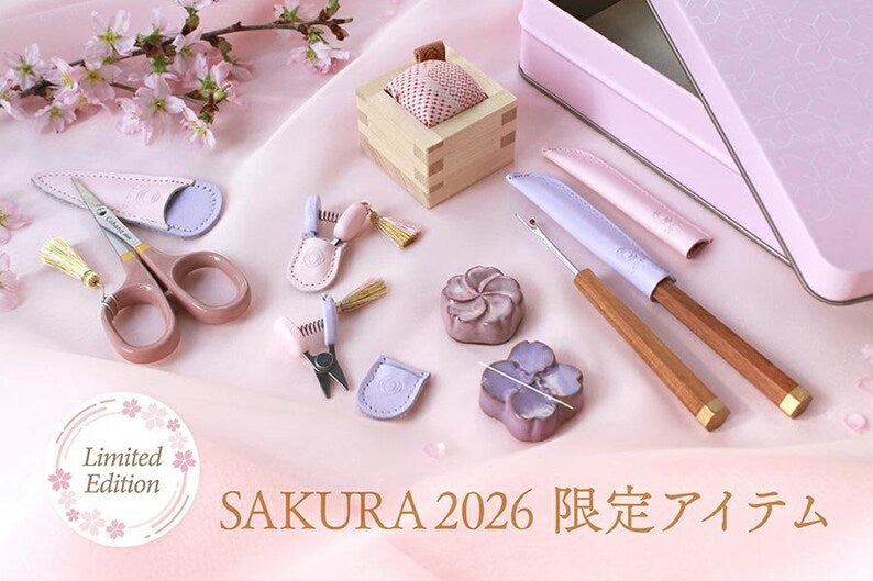 COHANA Sakura 2026 Pink Sewing Shears