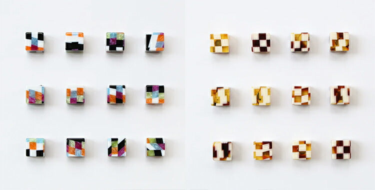 cohana コハナ 鯖江のニードルマインダー いろどり市松 あめいろ市松 針置き 針休め マグネット 幾何学模様 市松模様 小さい ミニ ピンクッション 針山 日本製 プレゼント ギフト 手芸用品 裁縫道具 かわいい おしゃれ