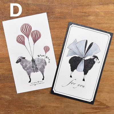 Kino Toriko Card Set ABCD Cards 2 Designs x 5 of Each, 10 Cards - Hands On Workshop