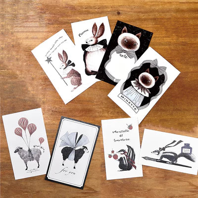 Kino Toriko Card Set ABCD Cards 2 Designs x 5 of Each, 10 Cards - Hands On Workshop