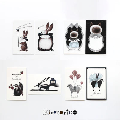 Kino Toriko Card Set ABCD Cards 2 Designs x 5 of Each, 10 Cards - Hands On Workshop