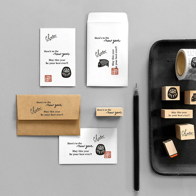 KNOOPWORKS スタンプ 鯛 だるま STP-23