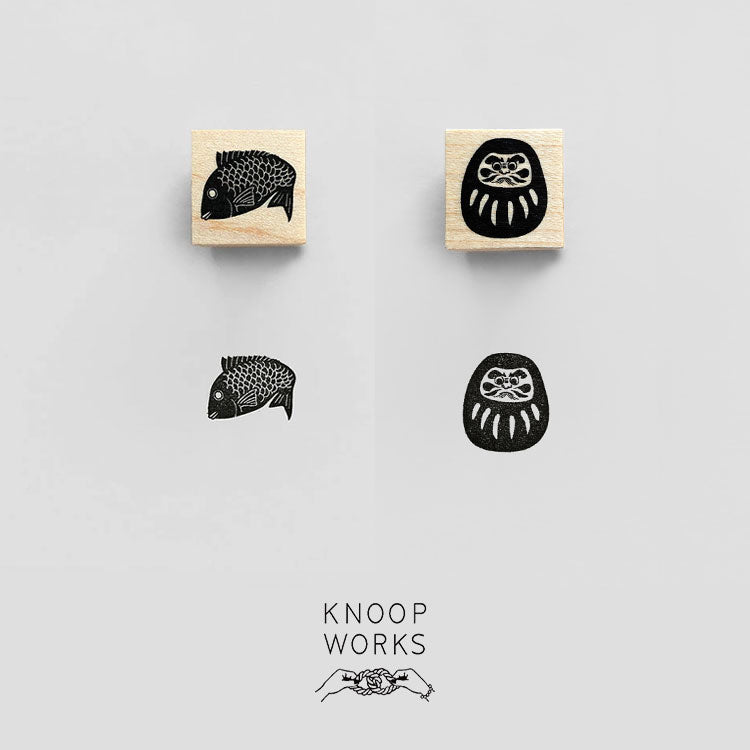 KNOOPWORKS スタンプ 鯛 だるま STP-23