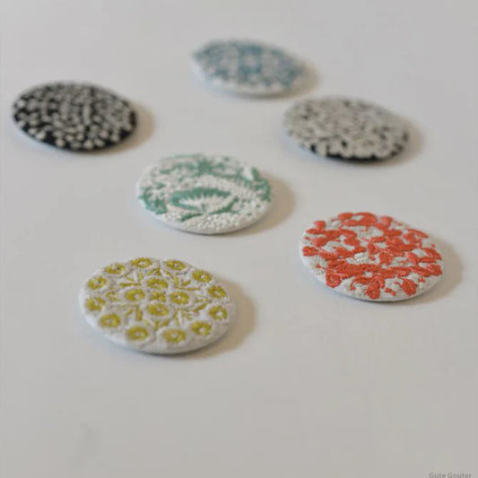 Classiky Embroidered Brooches by Reiko Oka - Hands On Workshop