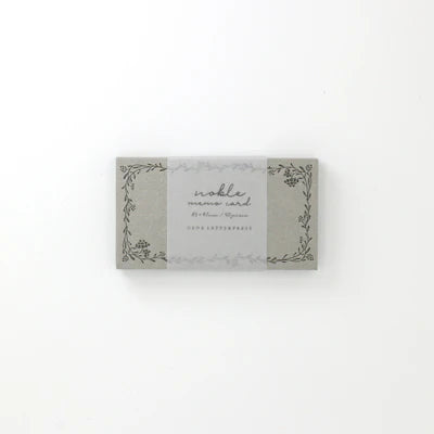 OEDA LETTERPRESS Memo card Noble - Hands On Workshop