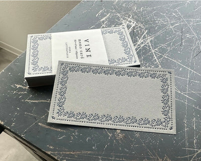 Oeda Letterpress Memo Card Vine - Hands On Workshop
