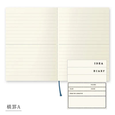 Midori NEW Notebooks Paperback Renewal Edition - H148 x W105 x D10mm