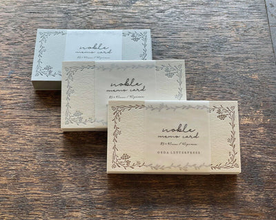 OEDA LETTERPRESS Memo card Noble - Hands On Workshop