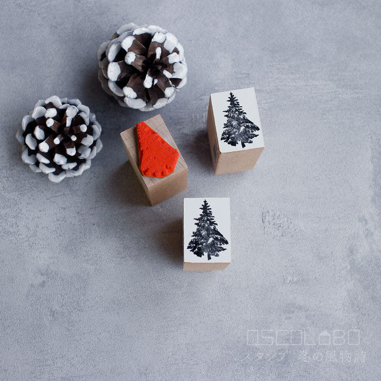 OSCOLABO スタンプ 冬の風物詩 クリスマスツリー