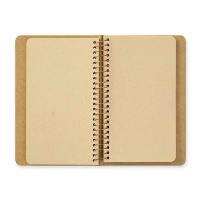 Traveler's Company Spiral Ring Notebook, A6 Slim, Unruled, DW Craft