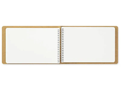 Traveler's Company Spiral Ring Notebook, B6, Blank, MD White