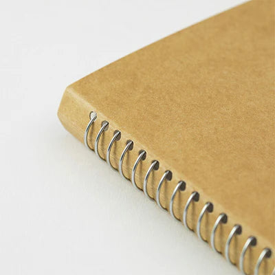 Traveler's Company Spiral Ring Notebook, B6, Blank, MD White