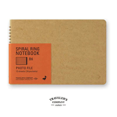 Traveler's Company Spiral Ring Notebook B6 Photo File