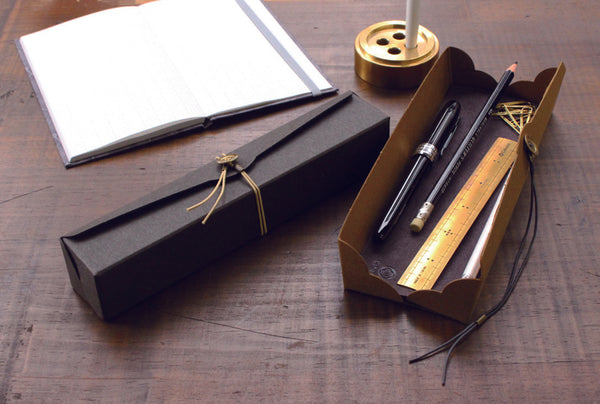 Cohana AW 2021 - Paperboard tool case + brass ruler set