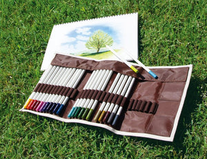 Tombow Irojiten Farbiger Bleistift Wrap - Set von 24 Farben Limitierte Auflage