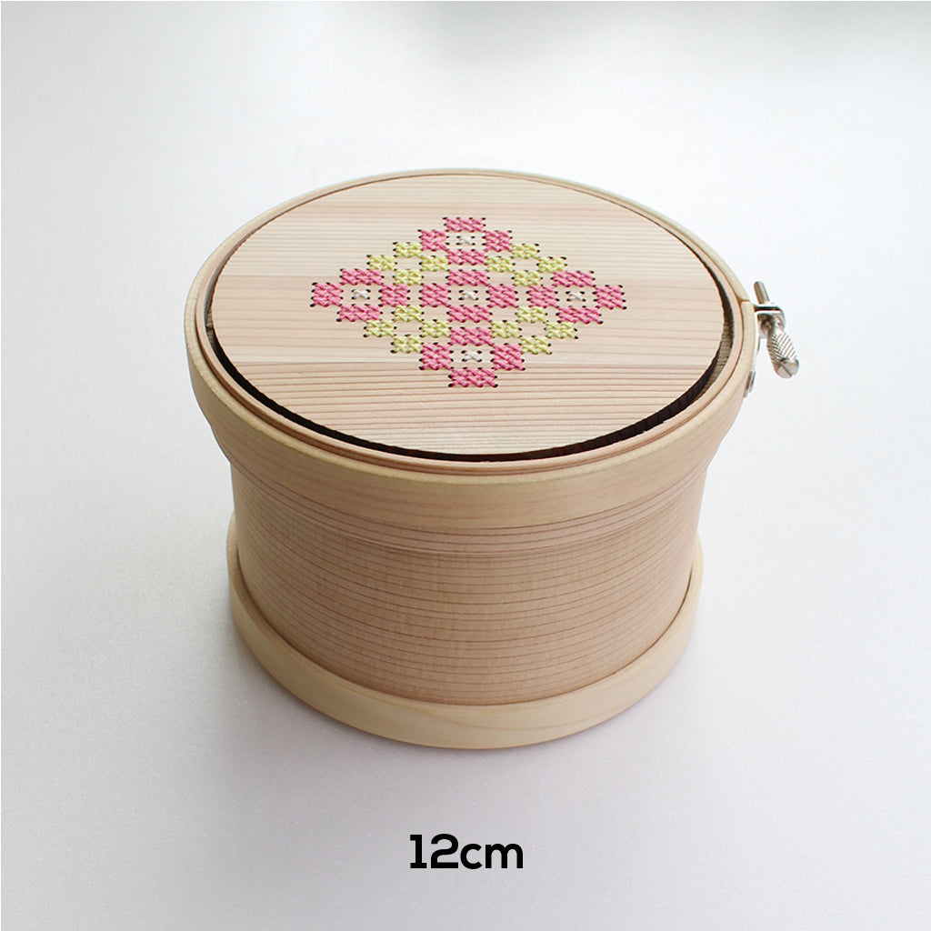 COHANA MAGEWAPPA Toolbox Bordado aro de bordado - 12 cm / 15 cm Amarillo y rosa (Coharu)