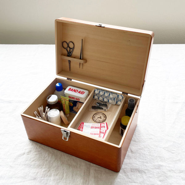 Classiky - Kit de primeros auxilios / cajas de herramientas de madera en 3 tamaños