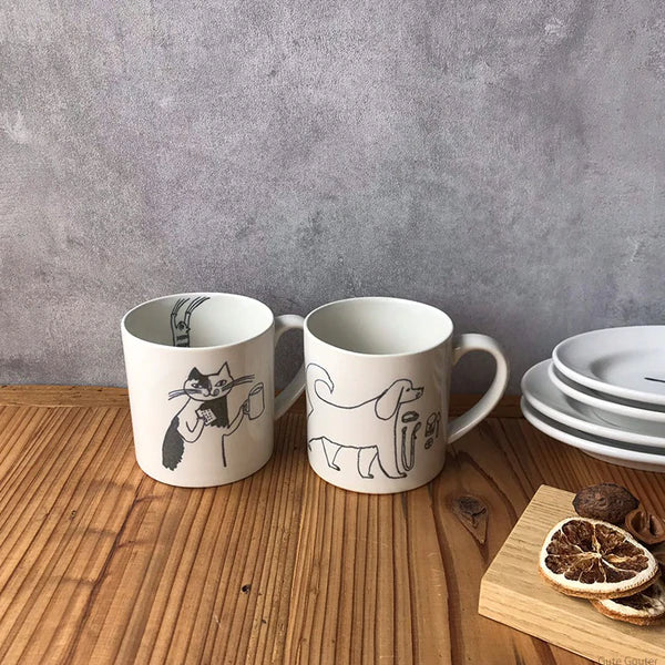 Ceramics by Toraneko Bon Bon (Tabby Cat Bon Bon) - Mugs (Large)
