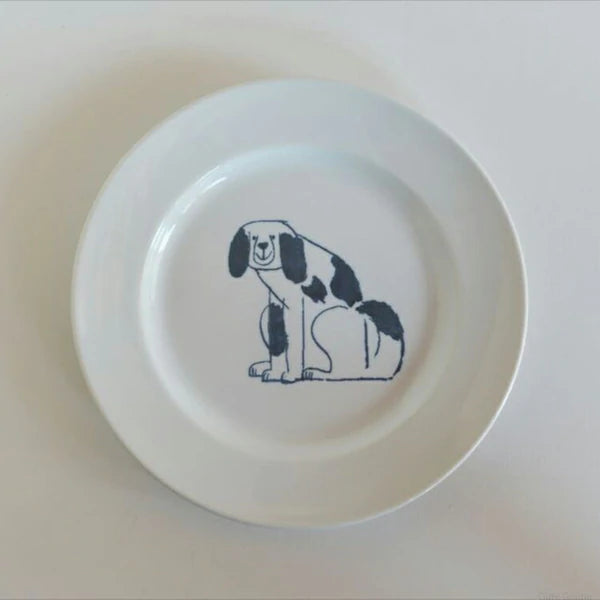 Ceramics by Toraneko Bon Bon (Tabby Cat Bon Bon) - Round plate (Large)