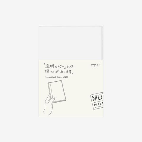 MIDORI MD-Nota - Cubierta transparente - Tamaño de Paperback Pequeño - PVC