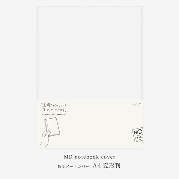 Midori MD-NOTE  - 透明カバー -  A4バリアントサイズ -  PVC  - マガジンサイズ