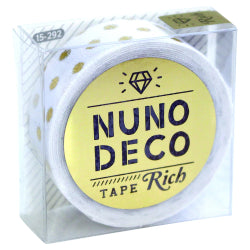Nuno Deco Fabric Tape  - 富含（金）条纹|小点