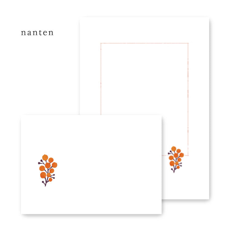 Shogado-Briefpapier - Gartenserie - Buchstaben-Schreibpapier und Umschlag-Sets (gleiches Design pro Set)