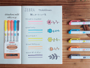 Zebra pens - Shitashimi / Friendly x 5 Pens