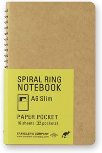Spiralring Notebook A6 Schlanke Papiertasche 15243006