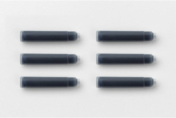 Recharges à l'encre pour stylo fontain en laiton - Bleu Noir & Noir