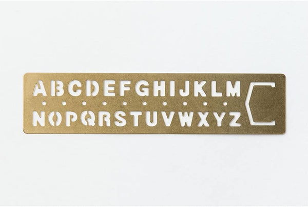 Bookmark alphabet 42169006 en laiton
